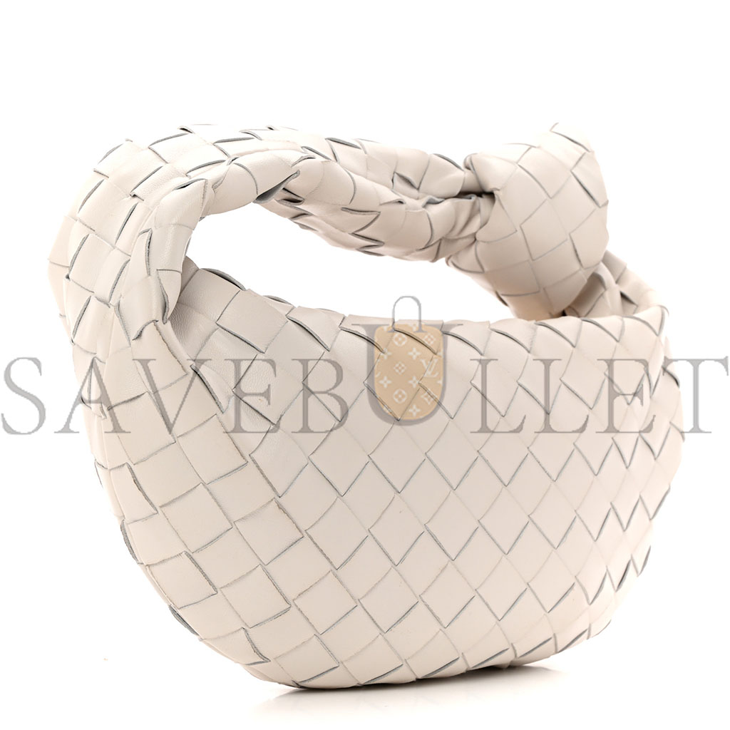 bo*te*ga Ve*ne*ta nappa intrecciato mini jodie chalk (24*13*6cm)